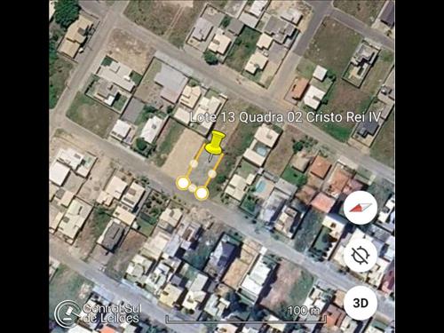 Terreno no LT 13 QD 02, com área de 360,00m² no Loteamento Cristo Rei IV, no Município de Jaguaruna...