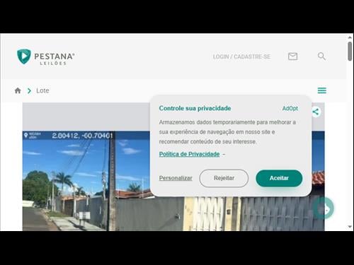 Boa Vista RR TRAVESSA PROJETADA E 206 QD 13 Matrícula-39431