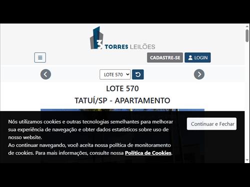 LOTE 570        TATUÍ/SP - APARTAMENTO