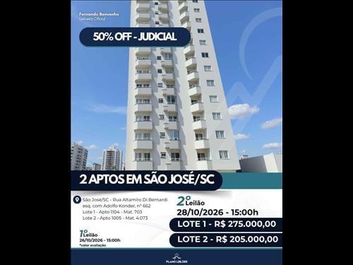 Apartamento 92.59m², São José/SC