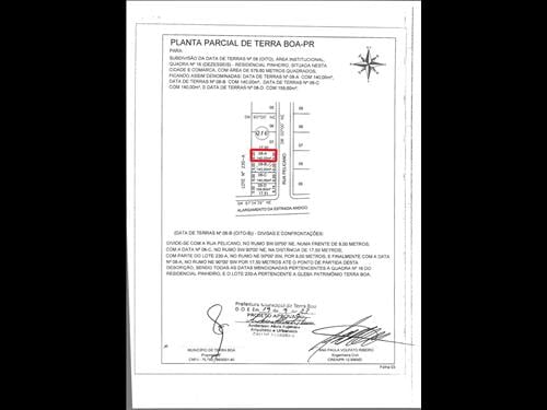 Imóvel urbano constituído pela Data de Terras nº 08/A, da Quadra nº 16, do Loteamento Residencial P...
